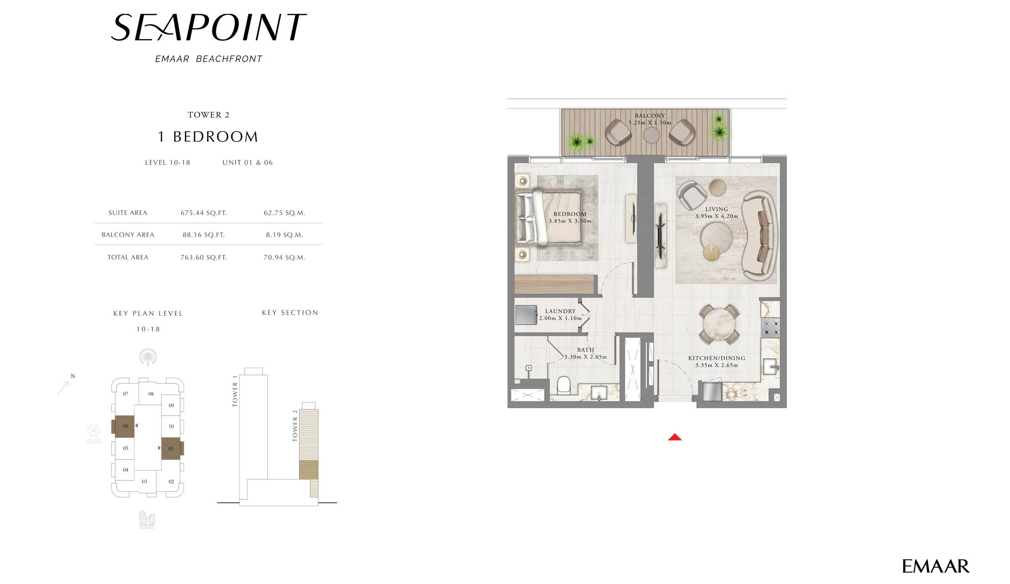 seapoint beachfront emaar floot plan