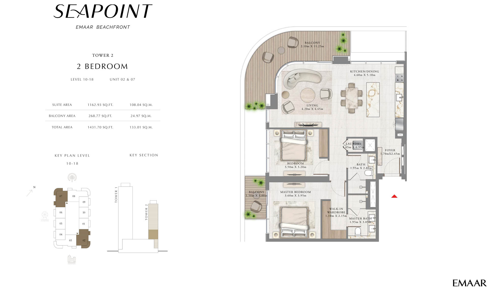 seapoint beachfront emaar floot plan